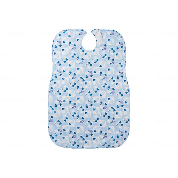 ウェルファン まごころ食事用エプロン/あさがおブルー