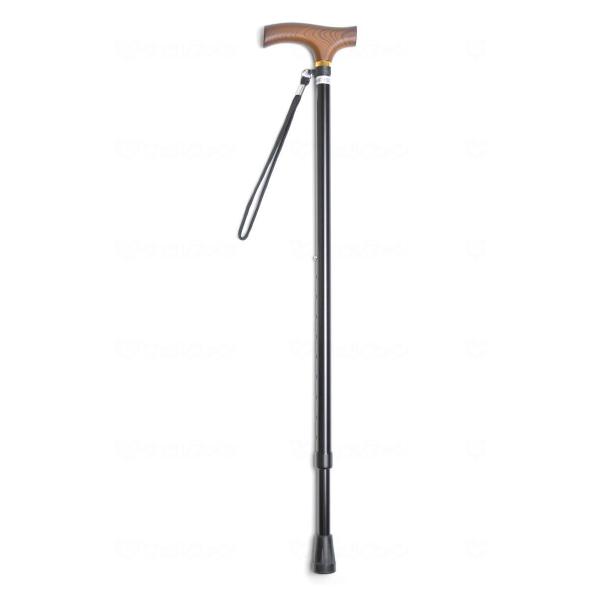 夢ライフステッキ 伸縮型スリムタイプ / 9711 ブラック