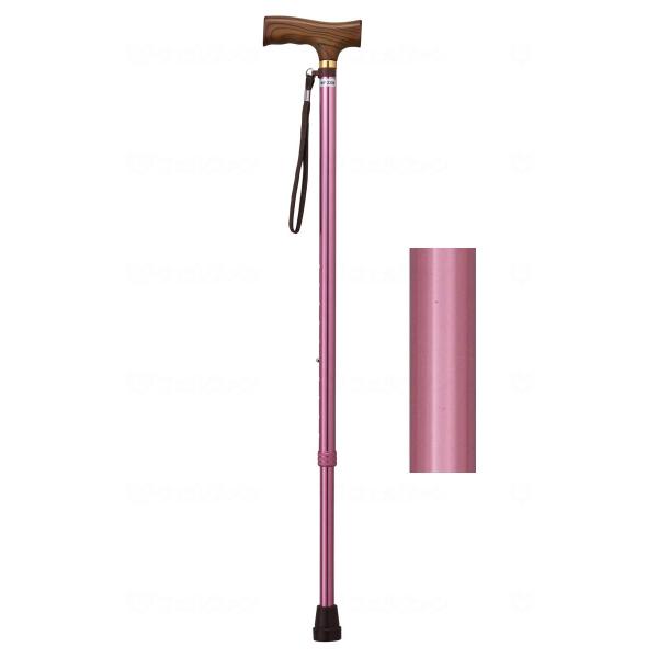 夢ライフステッキ 伸縮型ベーシックタイプ / 9712 ピンク