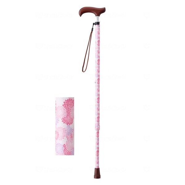 ギフトボックス仕様 夢ライフステッキ スリムネック伸縮スリムタイプ(柄) ブーケダリア