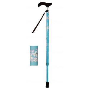 ギフトボックス仕様 夢ライフステッキ スリムネック伸縮スリムタイプ(柄) ブルーチェリー