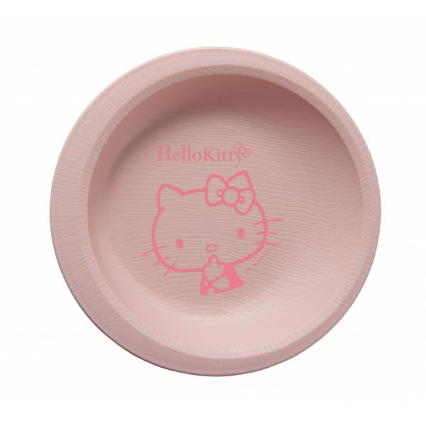 ウェルファン 木目 すくいやすいシリーズ(ハローキティ) ピンク 18788プレート
