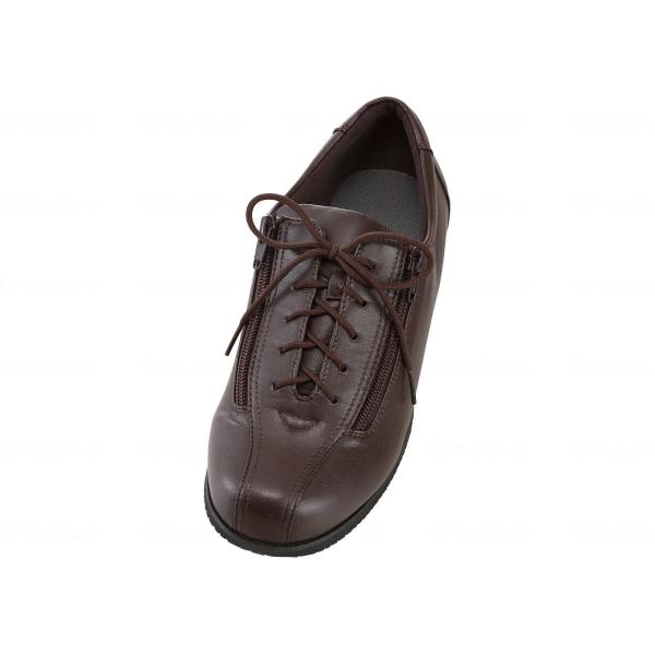 片足販売 右足用/左足用 徳武産業 あゆみシューズ コンフォート3 7039 5E 茶