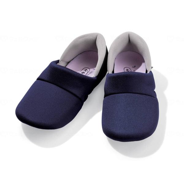 介護シューズ おしゃれ 履きやすい 徳武産業 あゆみシューズ かかとスポッと 2239/ ネイビー ...