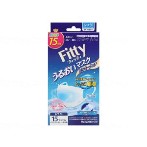 タマガワエーザイ フィッティ うるおいマスクシルキータッチ  ホワイト ふつうサイズ（個別包装）15...