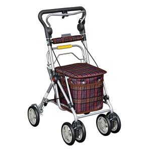 須恵廣工業 シルバーカー スイート3/No.668 チェックワイン