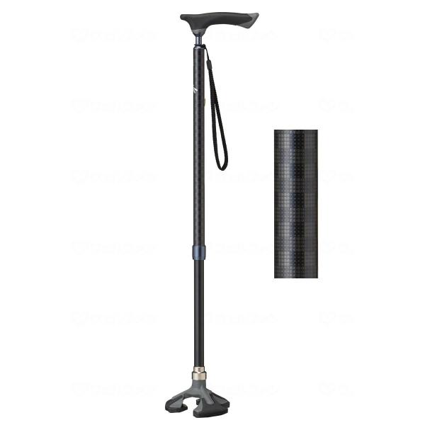 非課税商品 ケイ・ホスピア 楽スマ スリーベース ステッキ 杖 介護用品 軽量 軽い 三点式 多点杖...