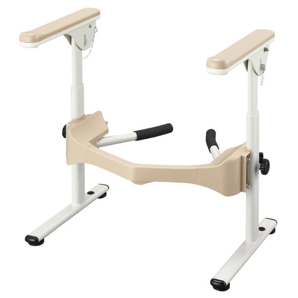 アロン化成 安寿 洋式トイレ用フレーム S-はねあげR-2 / 533-086 プラスチック製ひじ掛...