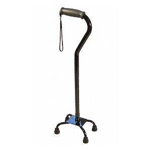 非課税商品 ウェルケアバンク モア四点杖 WC5623 ブラック L ステッキ 多点杖