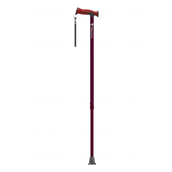 竹虎 バンブーステッキ ワイド/104985 ワインレッド