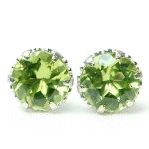 ピアス レディース プラチナ900 Pt900 18金 18k K18 ゴールド ペリドット 5.0...