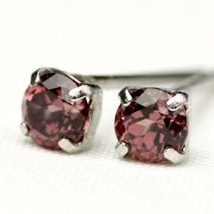 ピアス レディース ガーネット プラチナ pt900 シグニティ ラズベリー ロードライトガーネット...