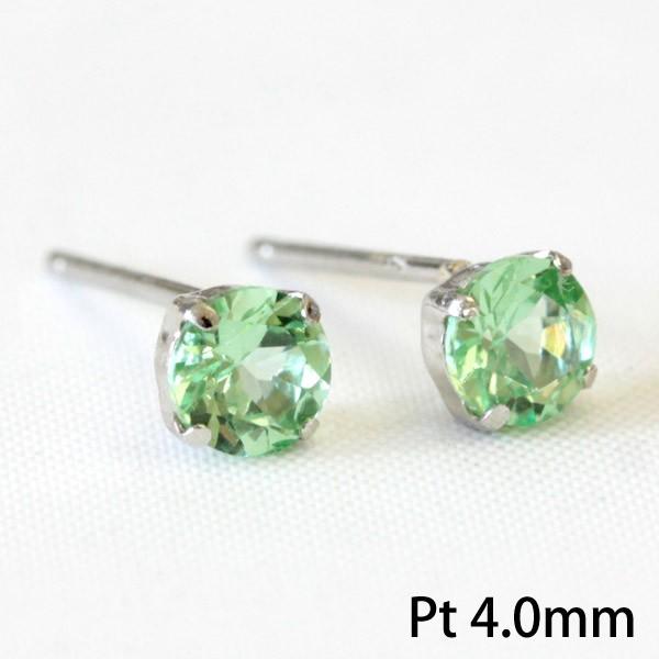 ピアス レディース ガーネット プラチナ pt900 UVガーネット UVタイプ グリーンガーネット...