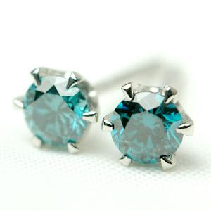 プラチナ900 アイスブルーダイヤ ピアス : ジェムキャッスルゆき