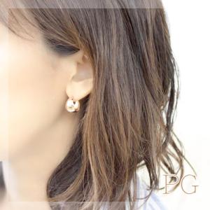 フープピアス 18k 10×15 K18 18...の詳細画像2