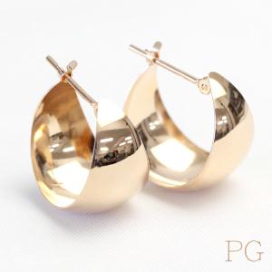 フープピアス 18k 10×15 K18 18...の詳細画像4