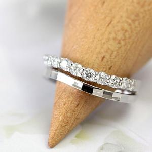 4℃ シンプル PT950 ダイヤ リング 7号 3.54g プラチナ : Bijou