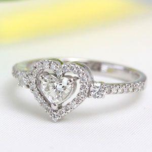 リング レディース 指輪 プラチナ pt900 ダイヤモンド ダイヤ ハート