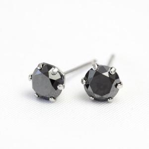 K18YGブラックダイヤ0.5ct片耳ピアス　18金　特Aダイヤ 楽天市場】K18 ゴールド ブラックダイヤ 0.5ct メンズ ピアス