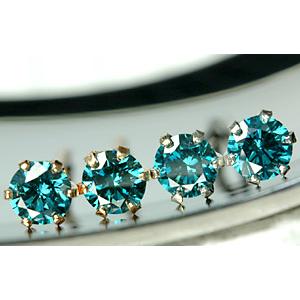 ダイヤモンド ピアス 一粒 レディース プラチナ pt900 18金 18k K18 ゴールド ブル...