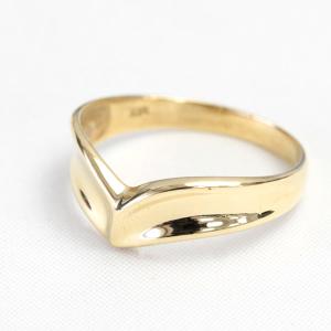 地金リング レディース 指輪 18金 18k K18 ゴールド ファッションリング 文字入れ不可 ※プラチナも作成可（お問い合わせ下さい）｜ecce