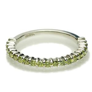 エタニティリング ダイヤモンド ペリドットグリーン ダイヤ 0.41ct レディース 指輪 リング ...