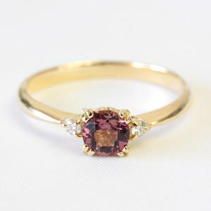 リング トルマリン レディース 指輪 18金 18k K18 ゴールド ピンク  