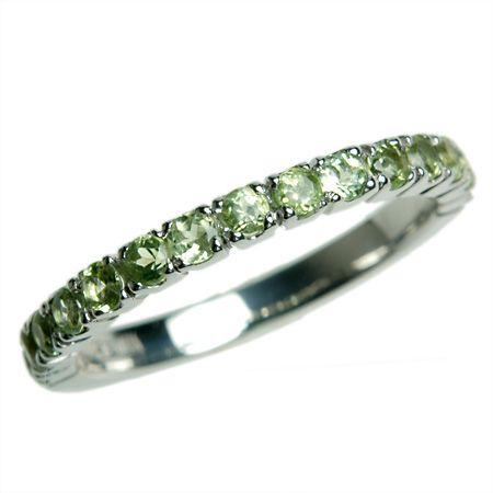 エタニティリング ペリドット レディース 指輪 リング 18金 18k K18 ゴールド エタニティ...