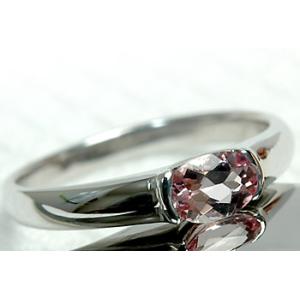 モルガナイト リング レディース 指輪 18金 18k K18 ゴールド 4月 ピンクアクアマリン ...