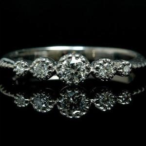 [未使用]ブシュロン ピヴォワンヌ リング　0.41カラット ブシュロン K18WG ダイヤモンド リング アバ ピヴォワンヌ