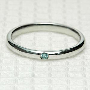 世界希少宝石！ネオンブルー 0.6ct アウイナイト ダイヤ プラチナ 