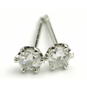 ダイヤモンド ピアス 一粒 プラチナ Pt900 レディース 計0.2ct ダイヤ