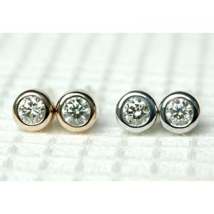 ピアス サファイア 18金 18k K18 ゴールド ブルーサファイア メンズ