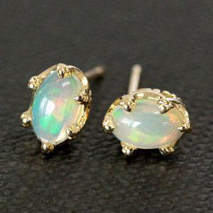 ピアス サファイア 18金 18k K18 ゴールド ブルーサファイア メンズ