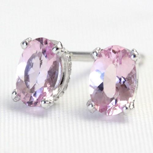 モルガナイト ピアス レディース 18金 18k K18 ゴールド 4月 ピンクアクアマリン オーバ...