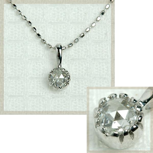 ペンダントトップ ダイヤモンド レディース 18金 18k K18 ゴールド ローズカットダイヤ