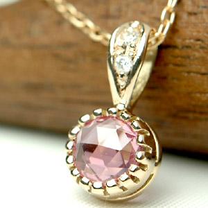 ペンダントトップ サファイア レディース 18金 18k K18 ピンク