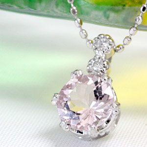 モルガナイト ペンダントトップ ピンクアクアマリン レディース 18金 18k K18 ゴールド ダ...