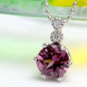 ペンダントトップ ガーネット レディース 18金 18k K18 ロードライト