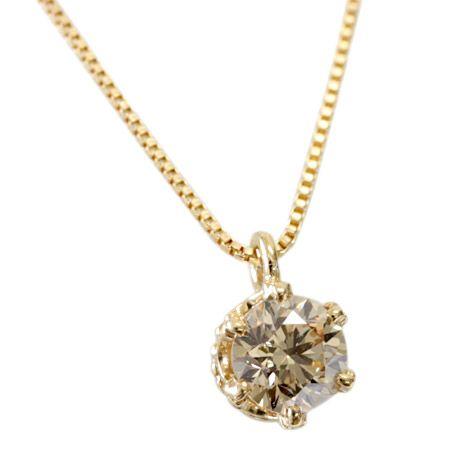 ネックレス ダイヤモンド 18k レディース 一粒 18金 K18 ダイヤ 0.3ct カラット ブ...