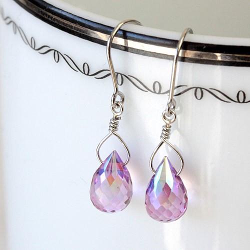 ピアス レディース 揺れる プラチナ900 Pt900 トパーズ ジニアストパーズ アメリカンフック