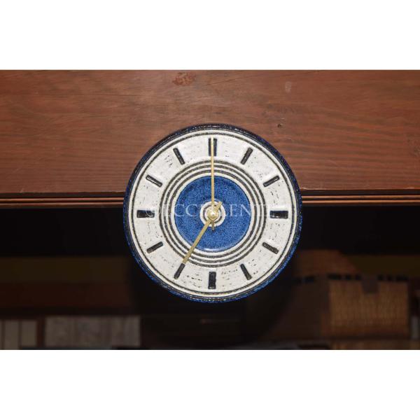 【北欧ヴィンテージ】【グスタフスベリ】【ブリット=ルイース・スンデル】ウォールクロック　ブルー