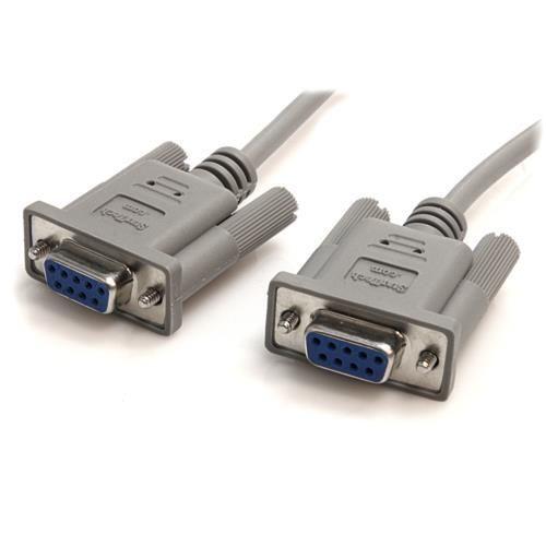 StarTech(スターテック) SCNM9FF グレー RS232Cシリアルクロスケーブル 3m