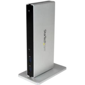 StarTech(スターテック) USB3SDOCKDD(ブラック&シルバー) ノートPC用ドッキングステーションUSB3.0｜eccurrent