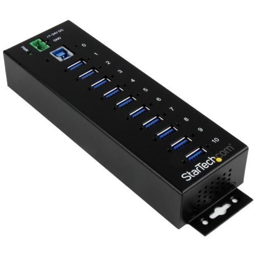 StarTech(スターテック) ST1030USBM 産業用10ポートUSB 3.0ハブ サージ保...