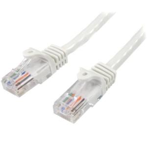 StarTech(スターテック) 45PAT50CMWH 0.5m Cat5e LANケーブル 爪折れ防止 ホワイト｜eccurrent