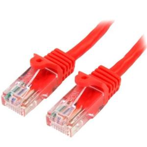 StarTech(スターテック) 45PAT50CMRD 0.5m Cat5e LANケーブル 爪折れ防止 レッド｜eccurrent