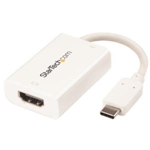 StarTech(スターテック) CDP2HDUCPW USB-C - HDMI変換アダプタ USB給電 4K対応｜eccurrent