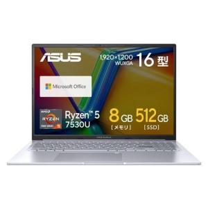 ASUS(エイスース) M3604YA-MB104WS(クールシルバー) Vivobook X 16型 Ryzen5/8GB/512GB｜eccurrent