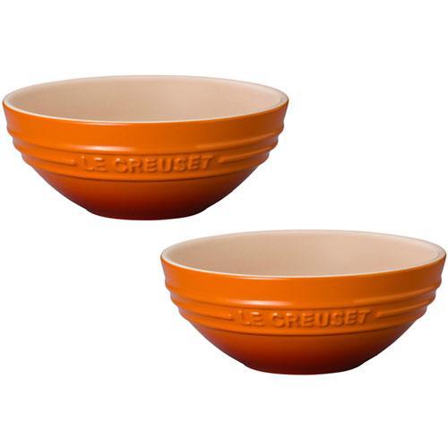ル・クルーゼ(LE CREUSET) 【日本正規販売品】マルチボールセット 15 cm 2個入 オレ...